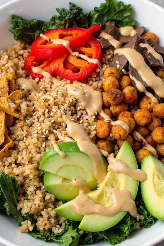 vibrant vegan buddha bowl