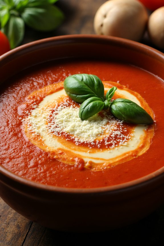 warm and comforting tomato soup