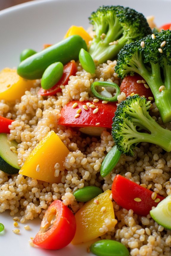 wholesome quinoa vegetable stir fry