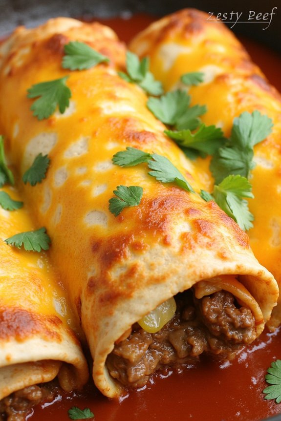 zesty beef enchiladas recipe