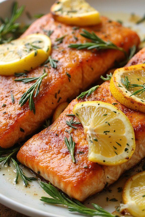 zesty herb infused salmon dish