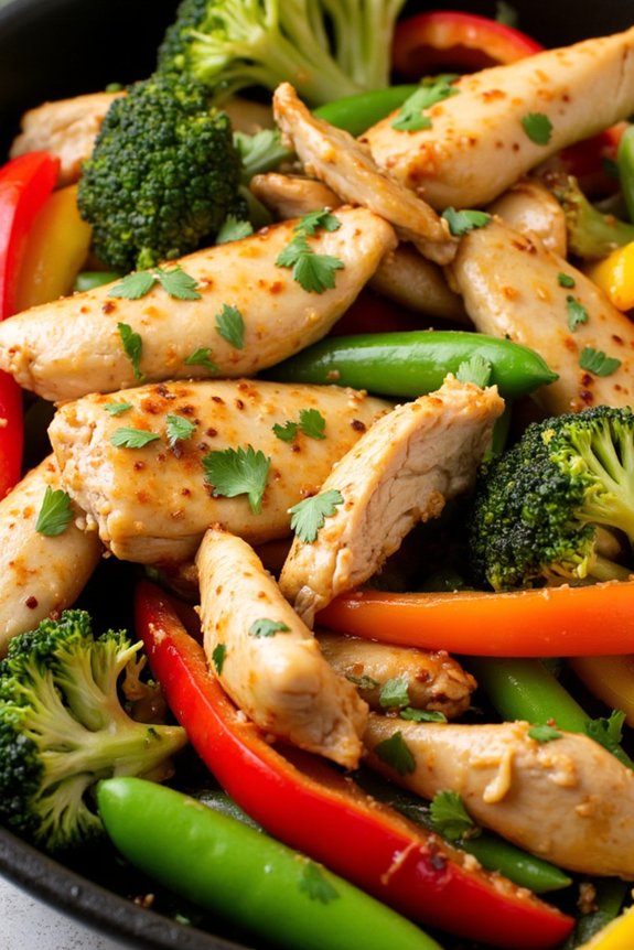 zesty lemon ginger chicken stir fry