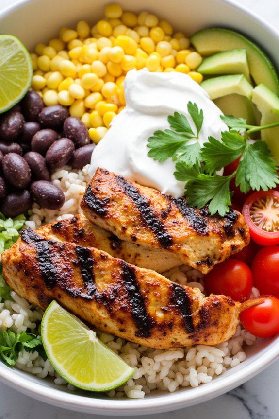 zesty lime chicken bowl