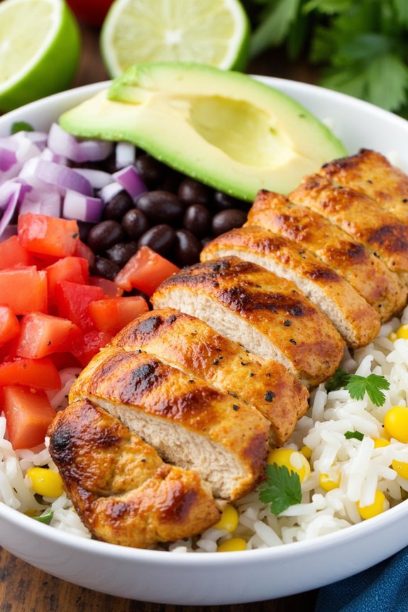 zesty lime cilantro chicken bowl