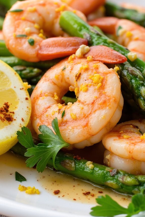 zesty shrimp and asparagus
