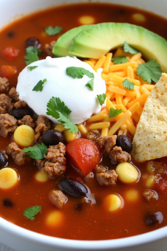 zesty taco soup recipe
